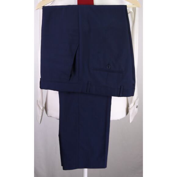 Alain Dupetit Dark Royal Navy Blue 2-Btn Modern Fit Suit 44R - Picture 10 of 10